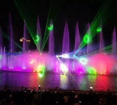 璀璨灯影映水色，茂名新春夜未央